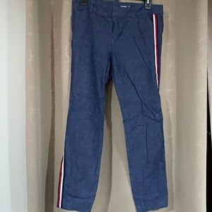 Denim ankle pant